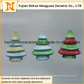 Tree Shape Ceramic Pendants for Christmas Gift